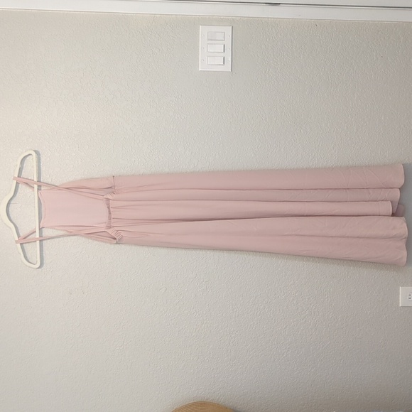 Show Me Your MuMu Amanda blush sleeveless backless halter maxi dress - Picture 9 of 11